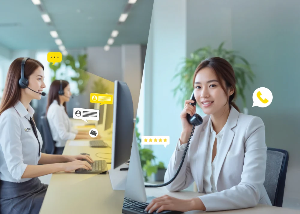 Contact Center กับ Call Center ต่างกันอย่างไร ? ธุรกิจคุณเหมาะกับบริการแบบไหน ?